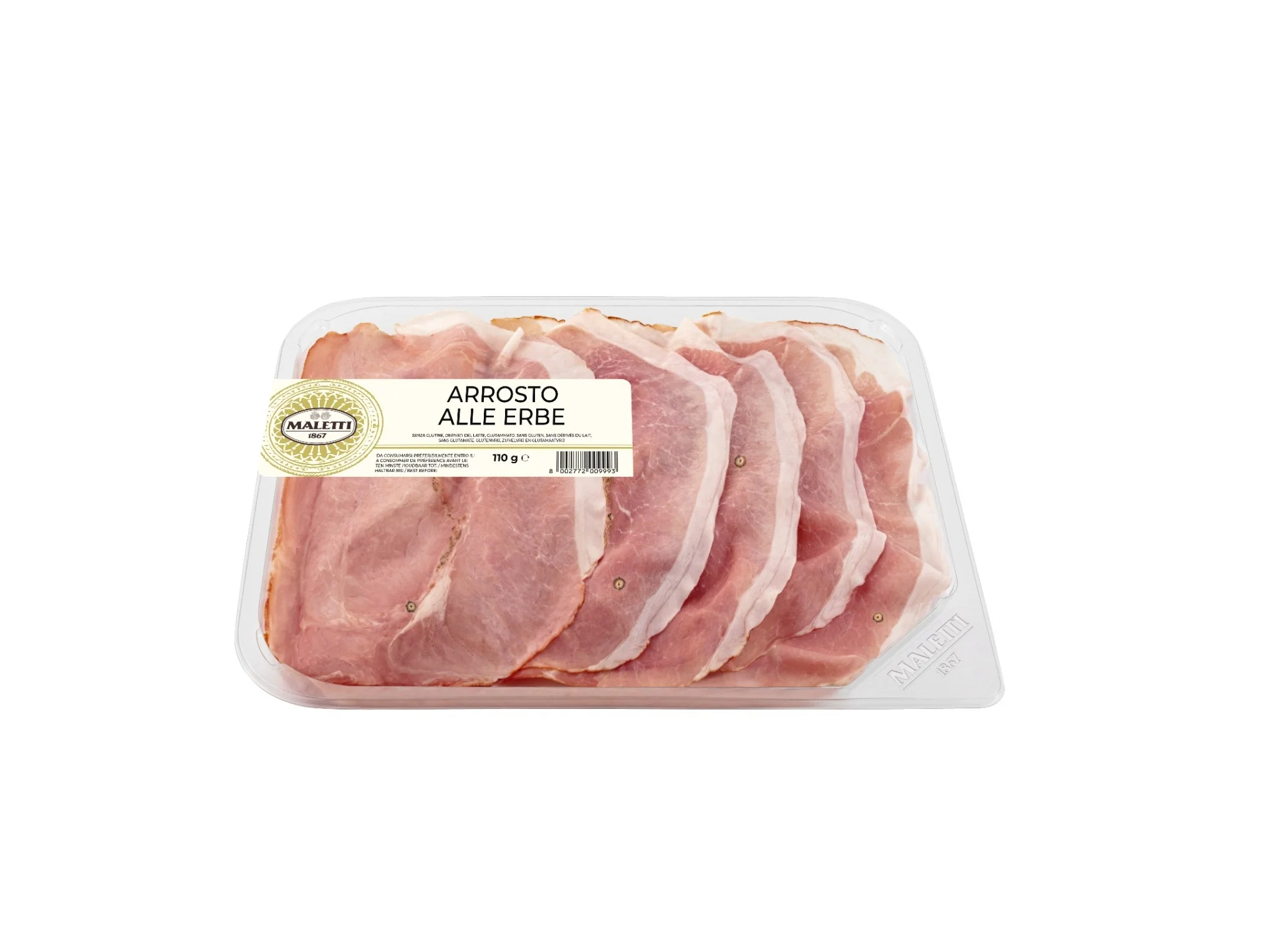 Jambon cuit tranché aux herbes 110g