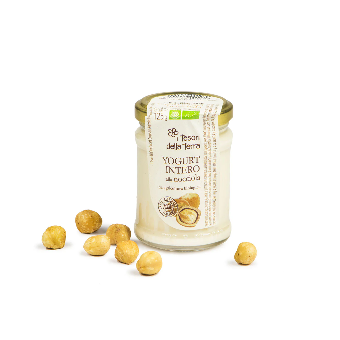 Yaourt entier noisettes 125g